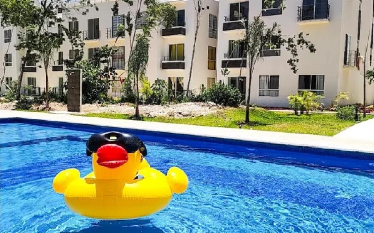 Апартаменты Caribe Turquesa, Departamento Completo, Плая-дель-Кармен Экстерьер фото